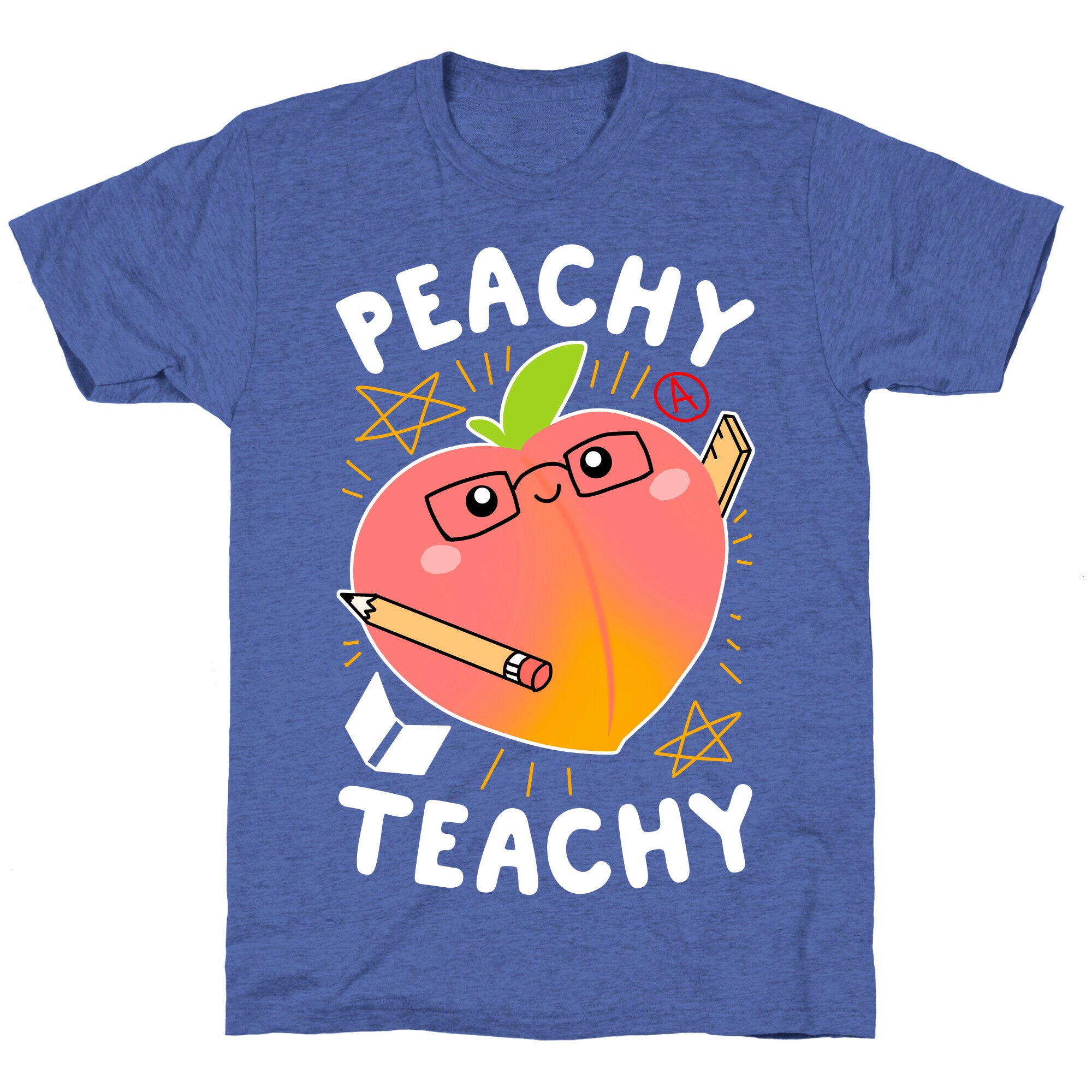 Peachy Teachy Unisex Triblend Tee